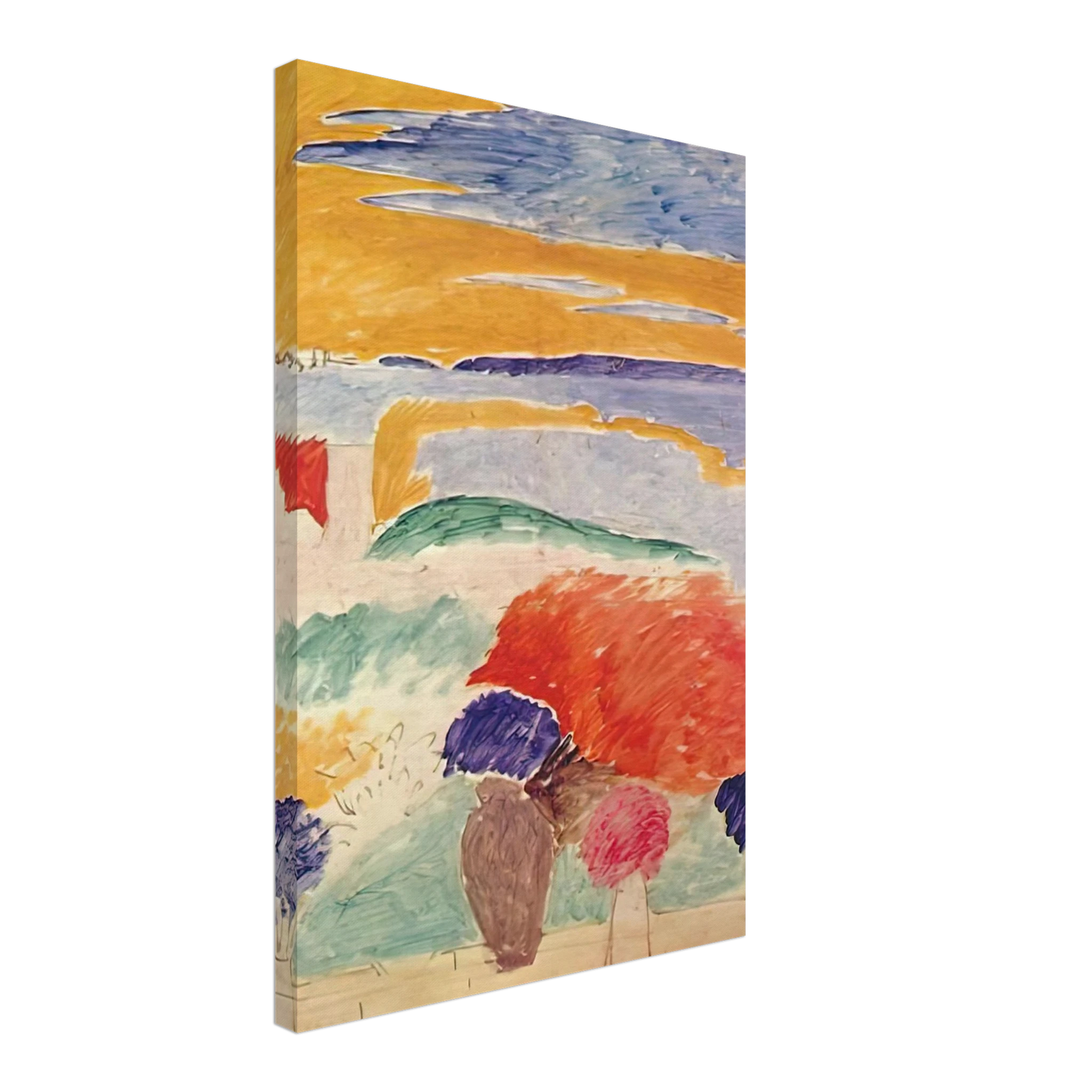 Henri Matisse - OPEN WINDOW AT TANGIER 1913 Canvas - 40x60 cm / 16x24 inches-canvas