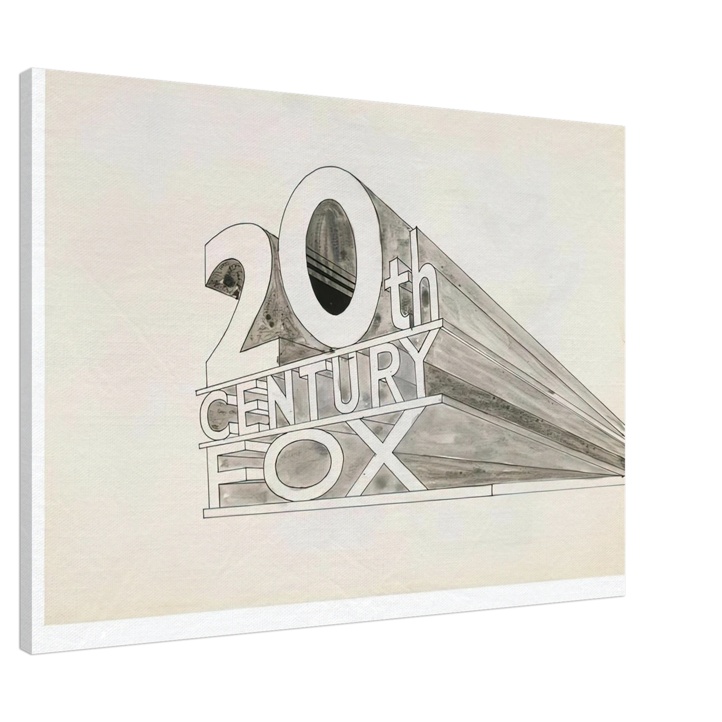 Edward Ruscha - TRADEMARK STUDY 5 1962 Canvas - 20x30 cm / 8x12 inches-canvas