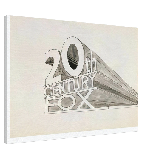 Edward Ruscha - TRADEMARK STUDY 5 1962 Canvas - 20x30 cm / 8x12 inches-canvas