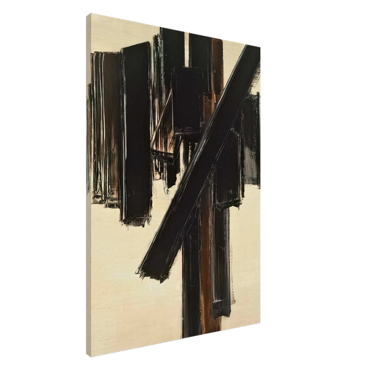 Pierre Soulages - Peinture, 10 juin 1958 - 1958 Canvas - 20x30 cm / 8x12 inches-canvas