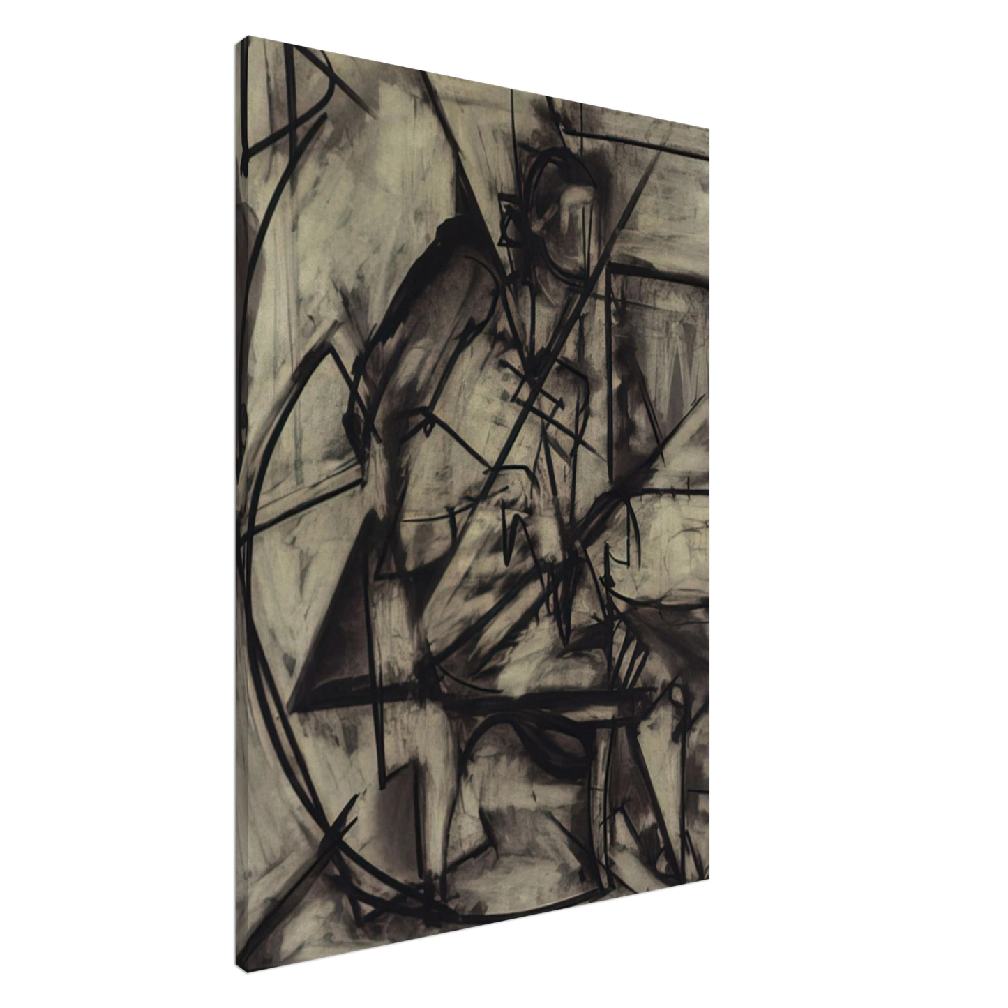 Lee Krasner - Seated Nude Canvas - 20x30 cm / 8x12 inches-canvas