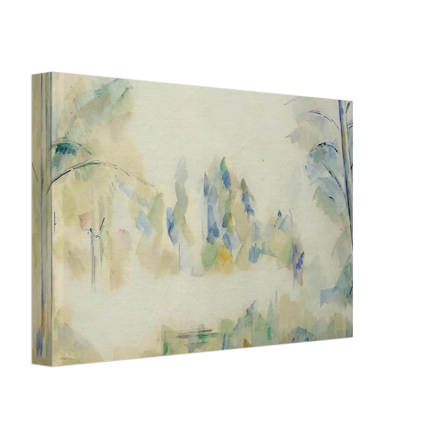 Paul Cezanne - Trees by the Water Canvas - 40x60 cm / 16x24 inches-canvas