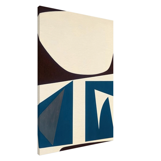 Will Barnet - Untitled - Abstract - Indian Space painting Canvas - 20x30 cm / 8x12 inches-canvas