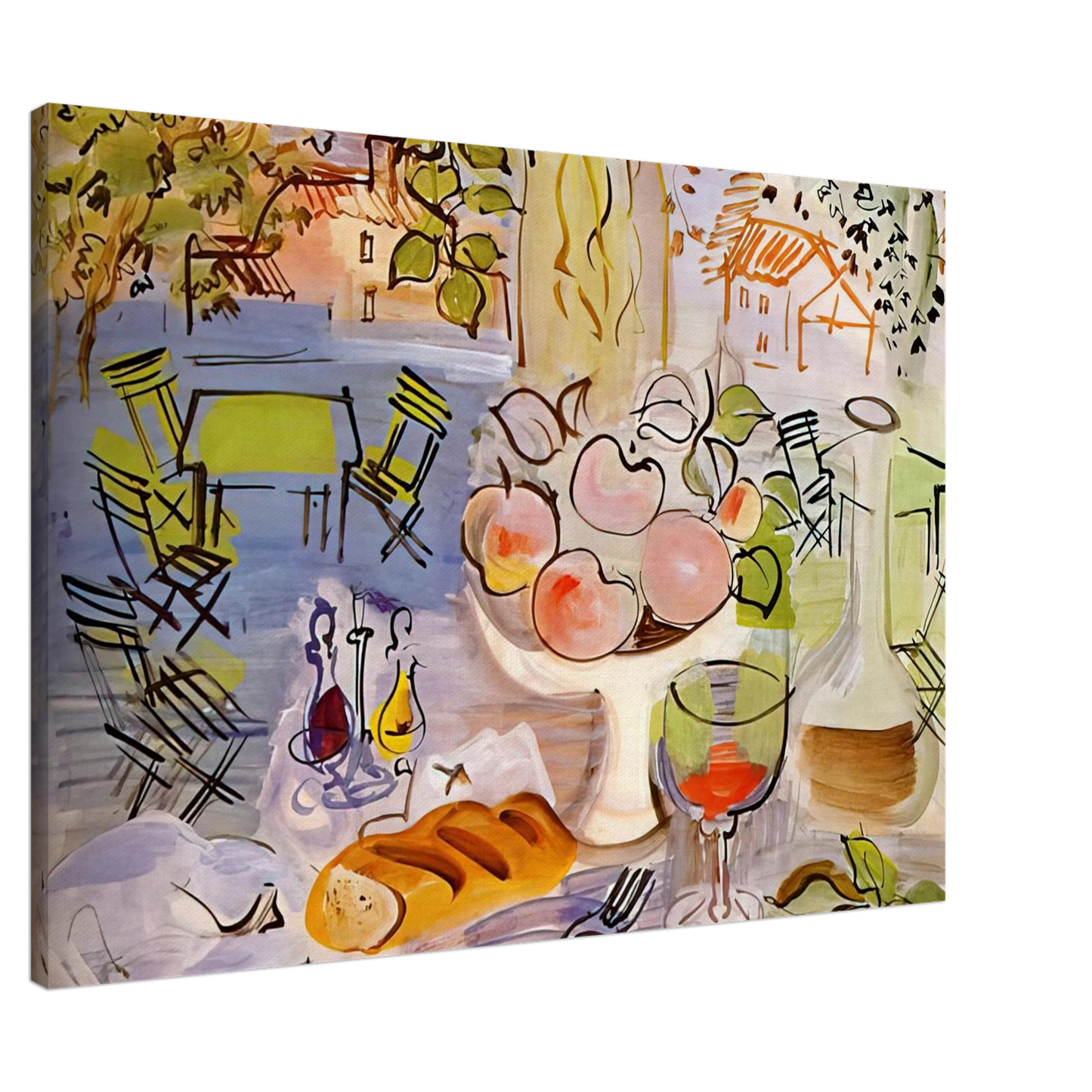 Raoul Dufy - STILL LIFE 1928 Canvas - 20x30 cm / 8x12 inches-canvas