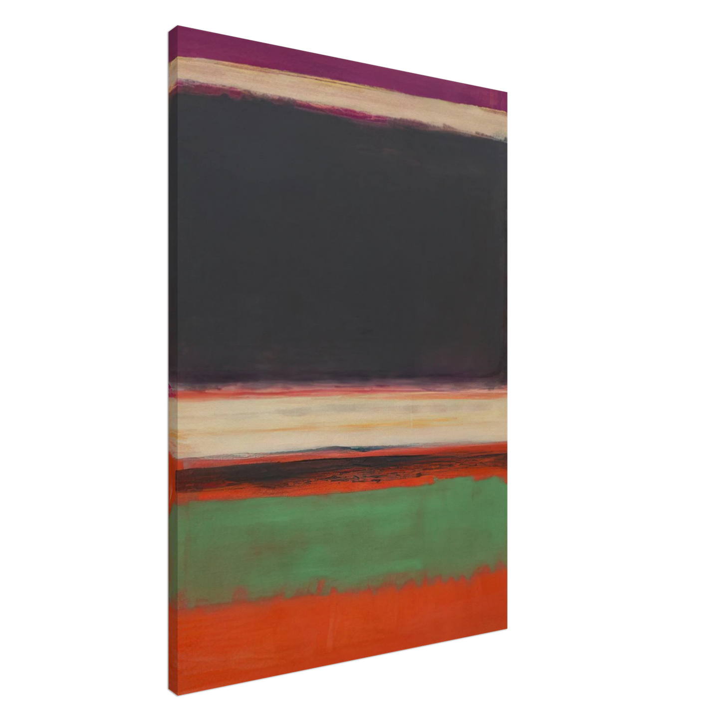 Mark Rothko - No.3No.13 Magenta, Black, Green on Orange - 1949 Canvas - 20x30 cm / 8x12 inches-canvas