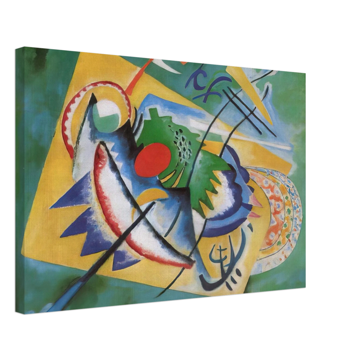 Wassily Kandinsky - RED OVAL 1920 Canvas - 70x100 cm / 28x40 inches-canvas