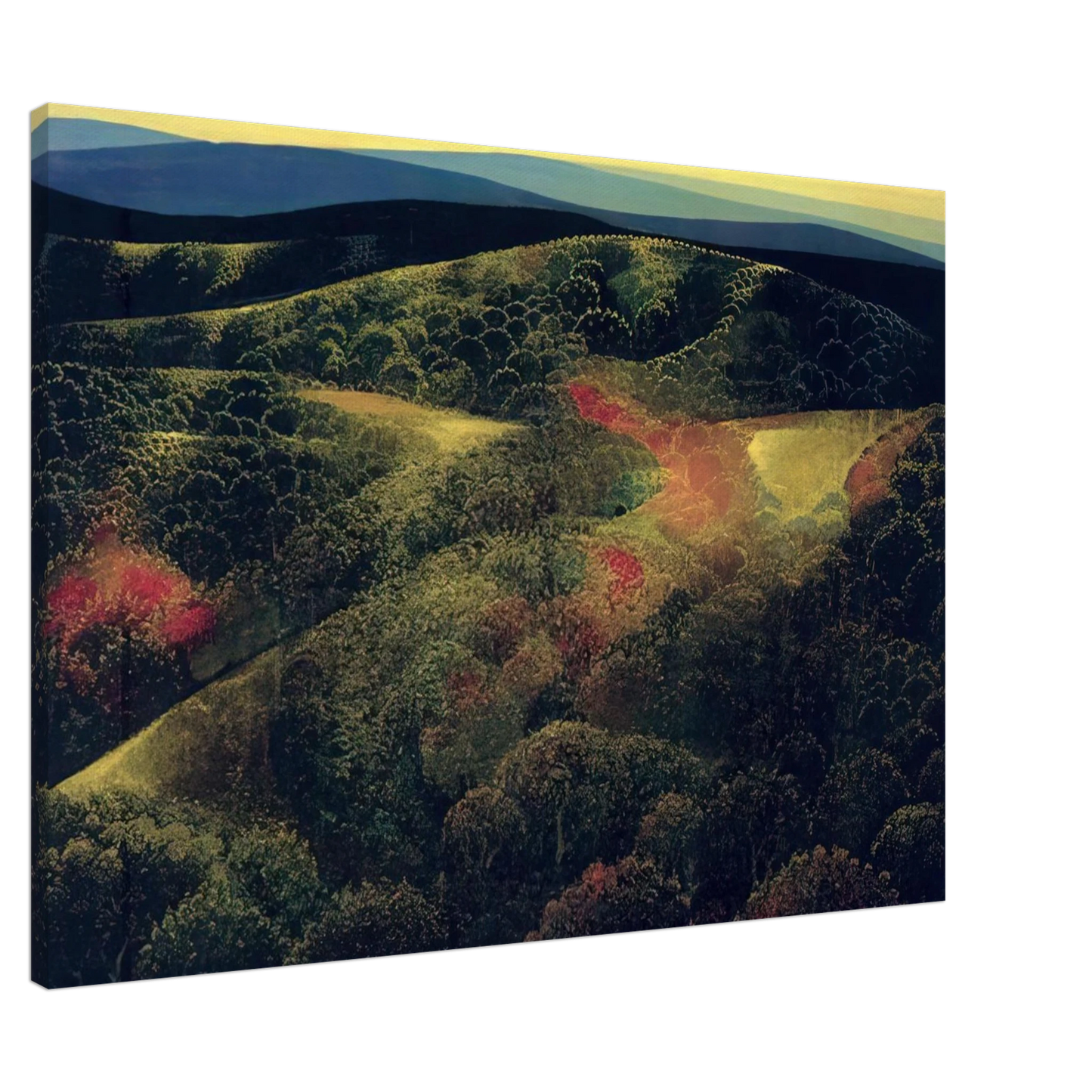 Eyvind Earle - Late October Canvas - 20x30 cm / 8x12 inches-canvas