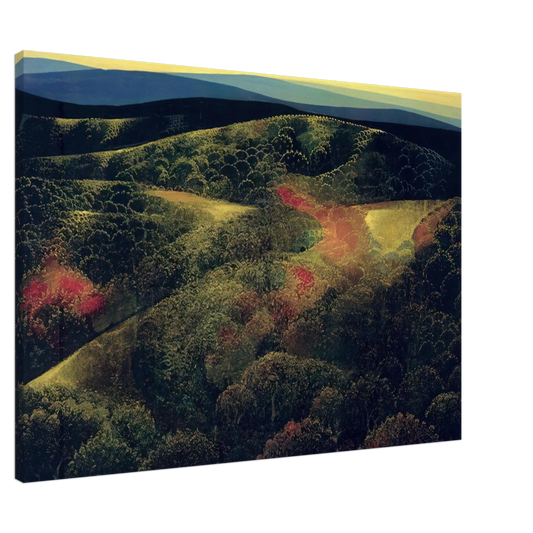 Eyvind Earle - Late October Canvas - 20x30 cm / 8x12 inches-canvas