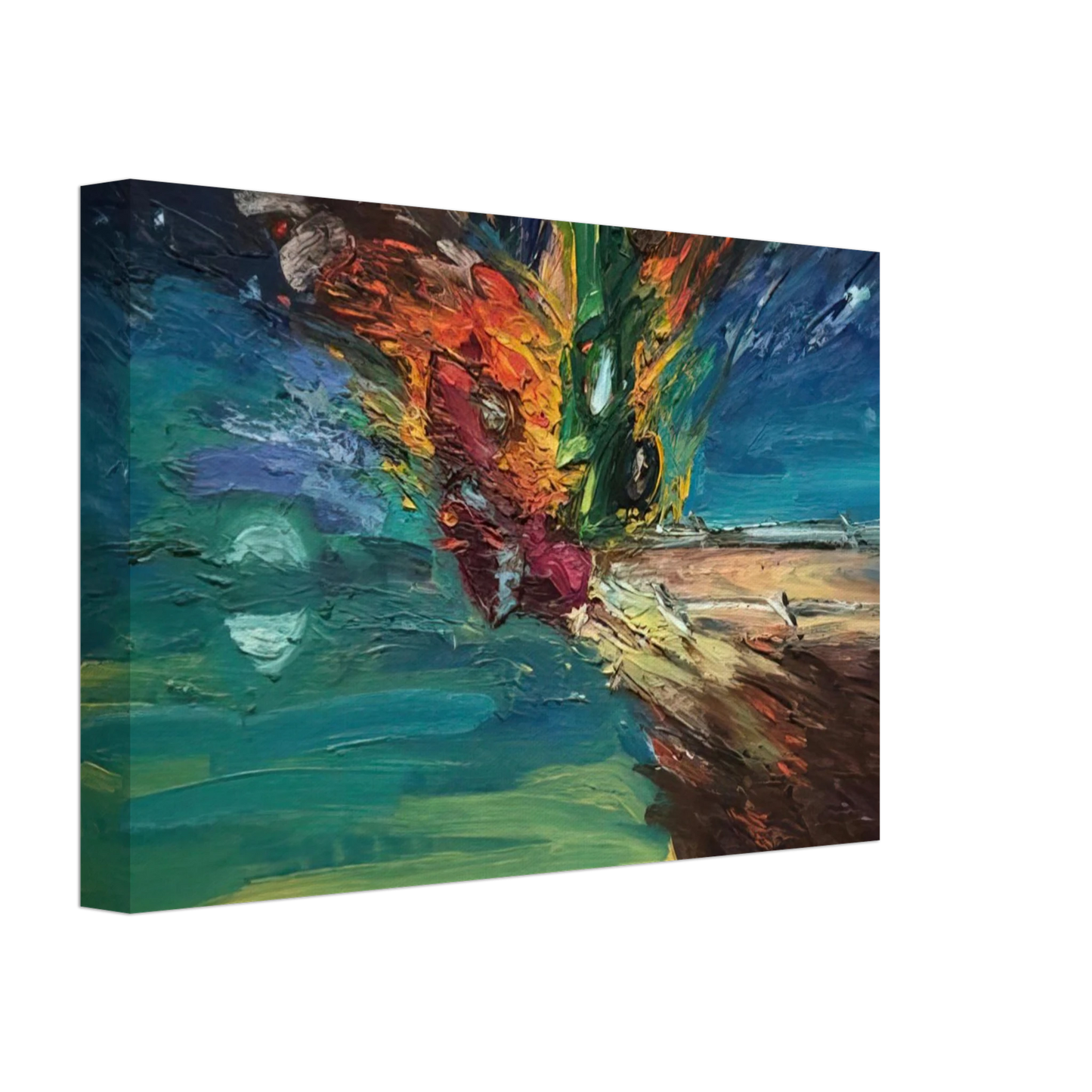 Carlos Almaraz - Over the Edge - 1984 Canvas - 70x100 cm / 28x40 inches-canvas