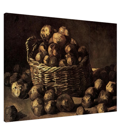 Vincent van Gogh - Basket of Potatoes Canvas - 20x30 cm / 8x12 inches-canvas