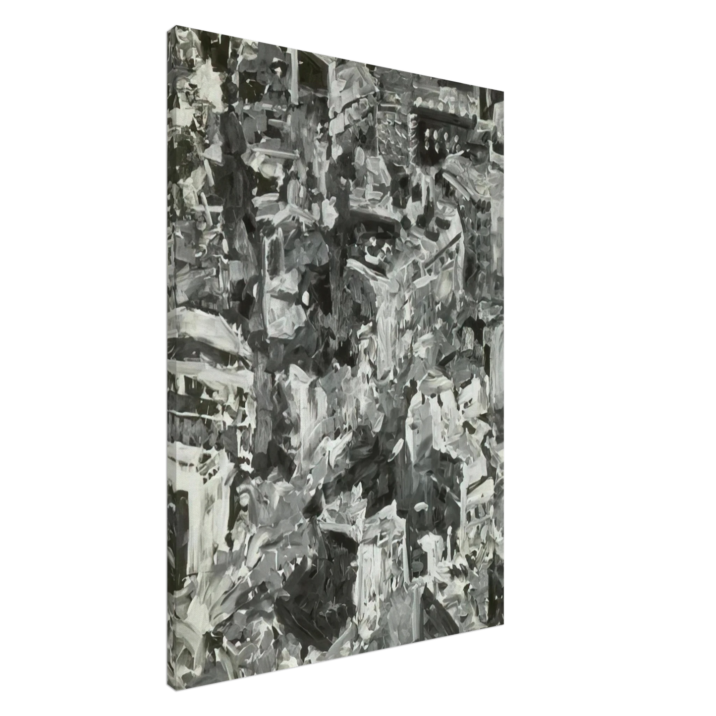 Gerhard Richter - TOWNSCAPE PARIS 1968 Canvas - 20x30 cm / 8x12 inches-canvas