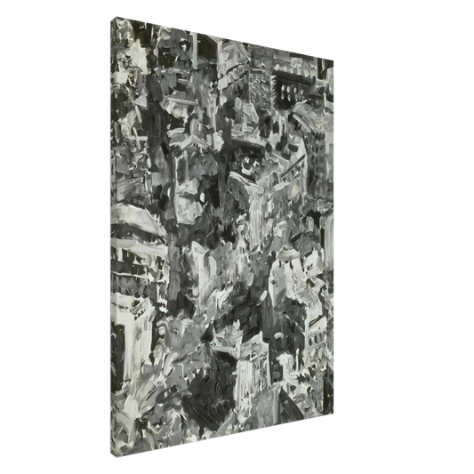 Gerhard Richter - TOWNSCAPE PARIS 1968 Canvas - 20x30 cm / 8x12 inches-canvas