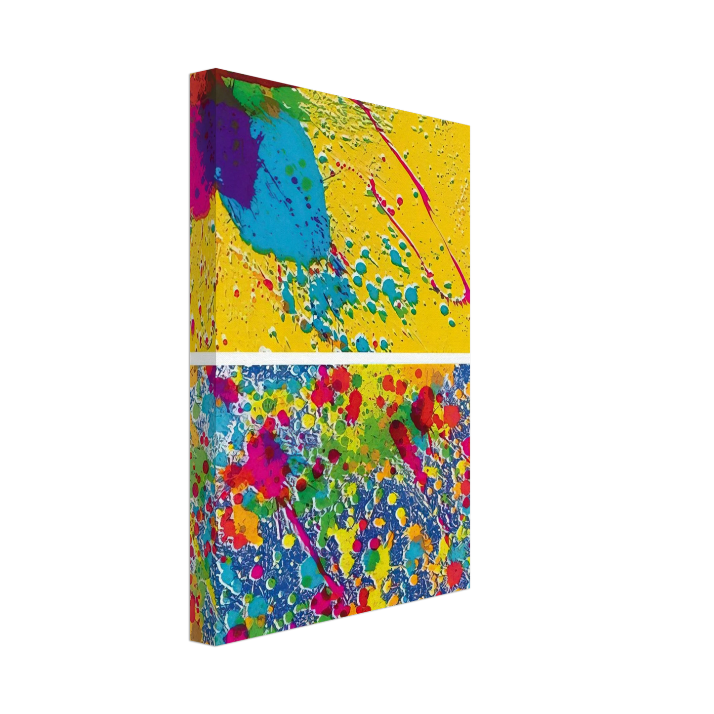 Walasse Ting - Morning Series - 1974 Canvas - 70x100 cm / 28x40 inches-canvas