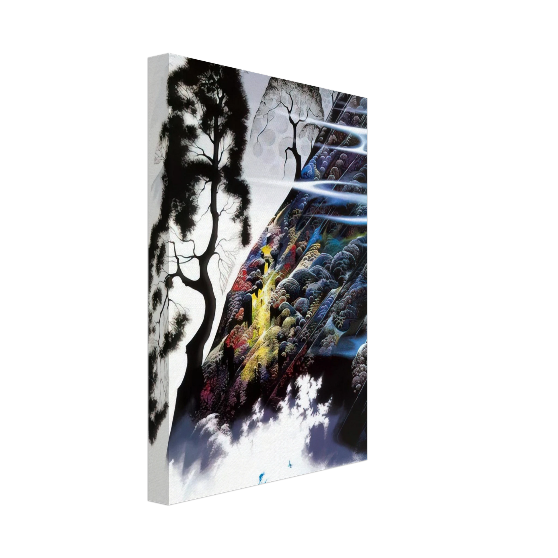 Eyvind Earle - Radient Splendor Canvas - 40x60 cm / 16x24 inches-canvas