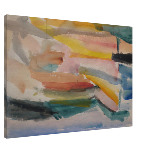 Alfred Manessier - Untitled - 1946 Canvas - 20x30 cm / 8x12 inches-canvas