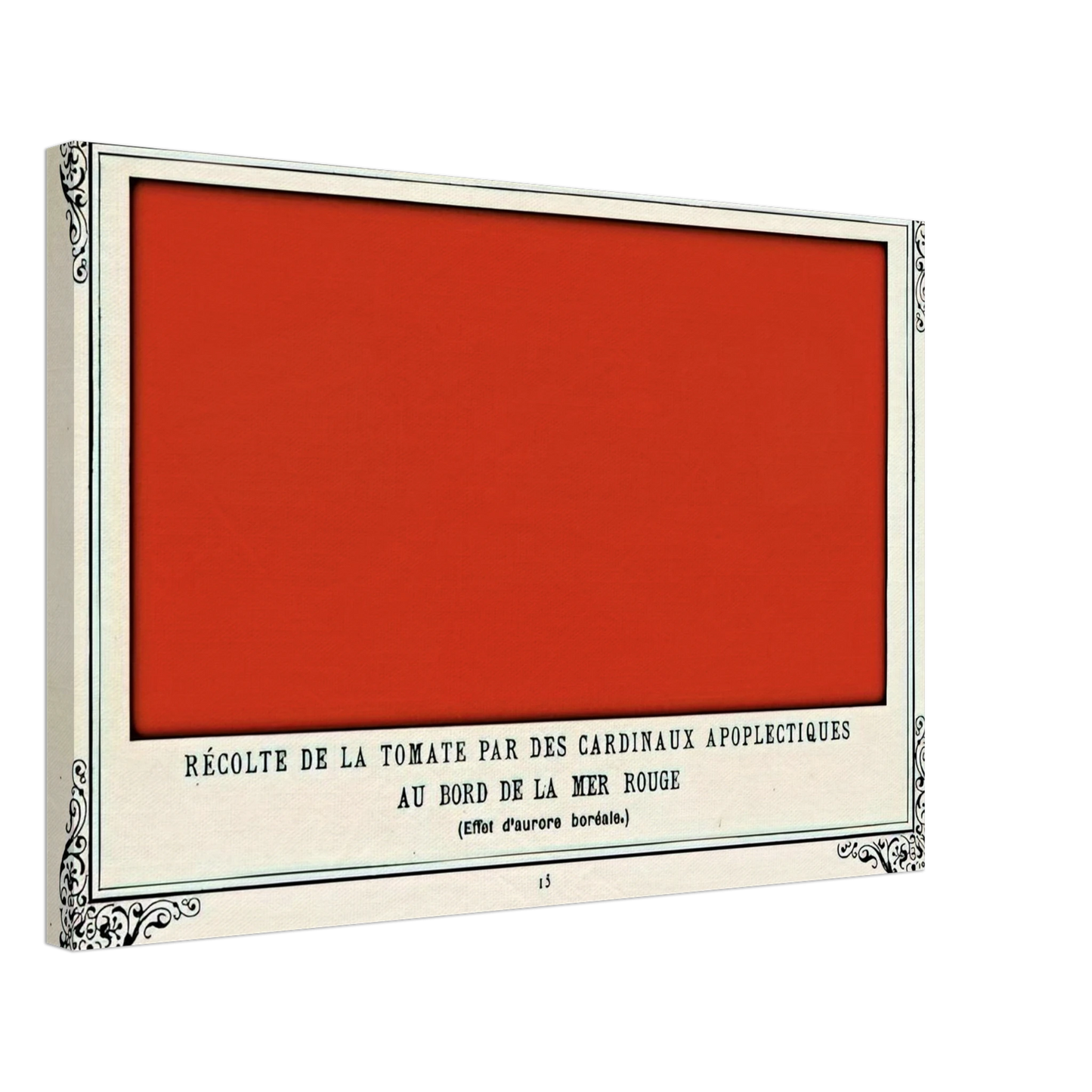 Alphonse Allais - Apoplectic Cardinals Harvesting Tomatoes on the Shore of the Red Sea Study of the Aurora Borealis Canvas - 70x100 cm / 28x40 inches-canvas