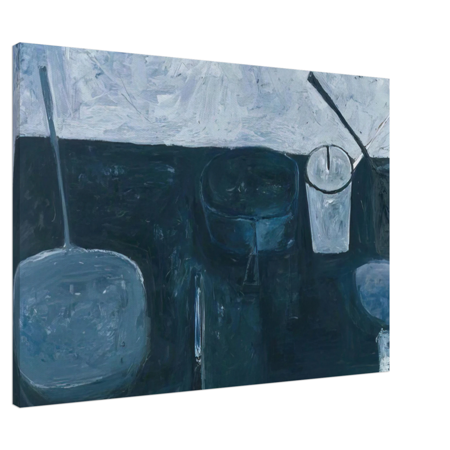 William Scott - Winter Still Life - 1956 Canvas - 20x30 cm / 8x12 inches-canvas