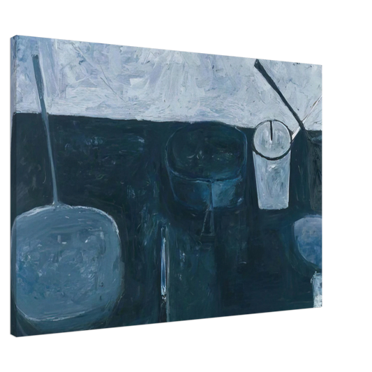 William Scott - Winter Still Life - 1956 Canvas - 20x30 cm / 8x12 inches-canvas