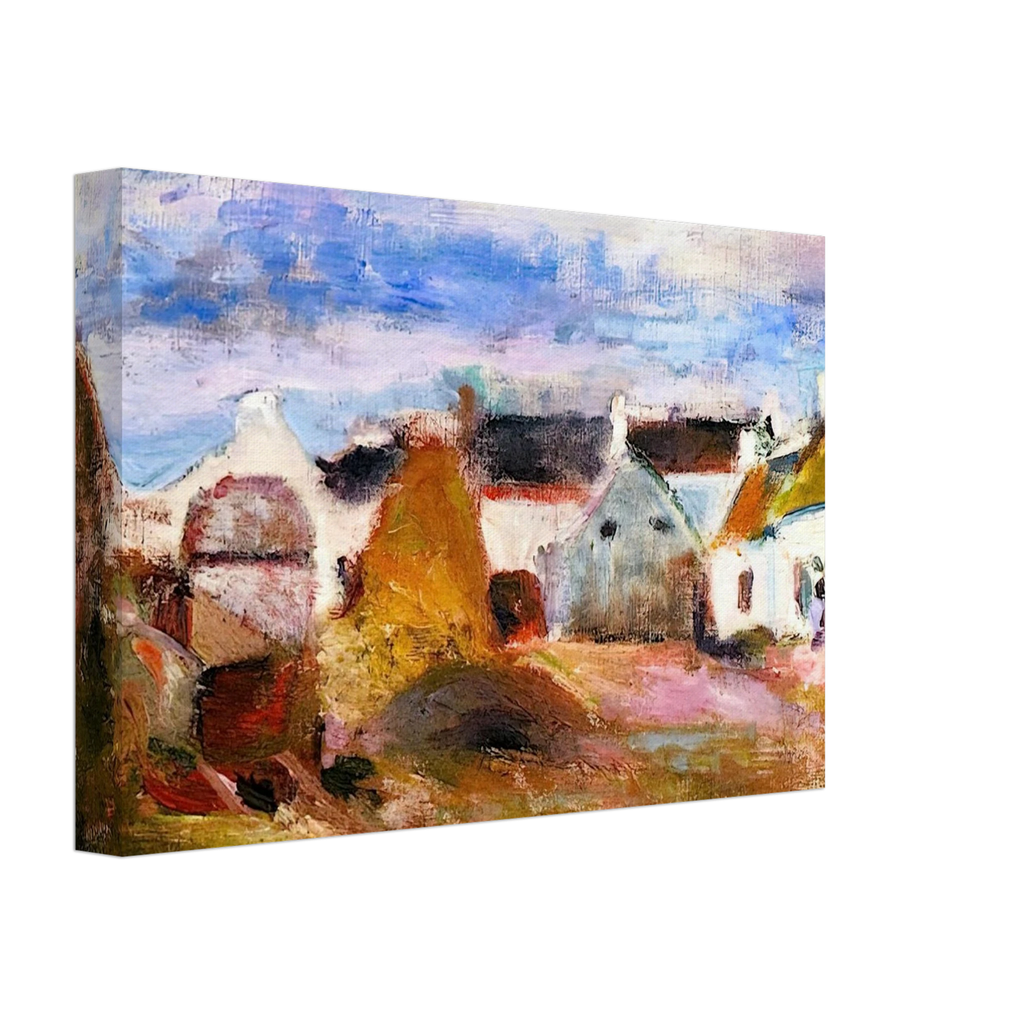 Henri Matisse - FARMYARD IN BRITTANY 1897 Canvas - 40x60 cm / 16x24 inches-canvas