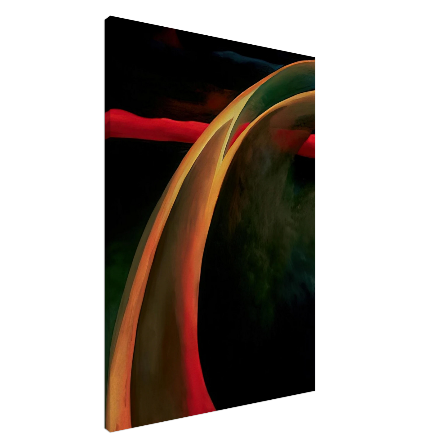 Georgia O'Keeffe - Red and Orange Streak Canvas - 20x30 cm / 8x12 inches-canvas