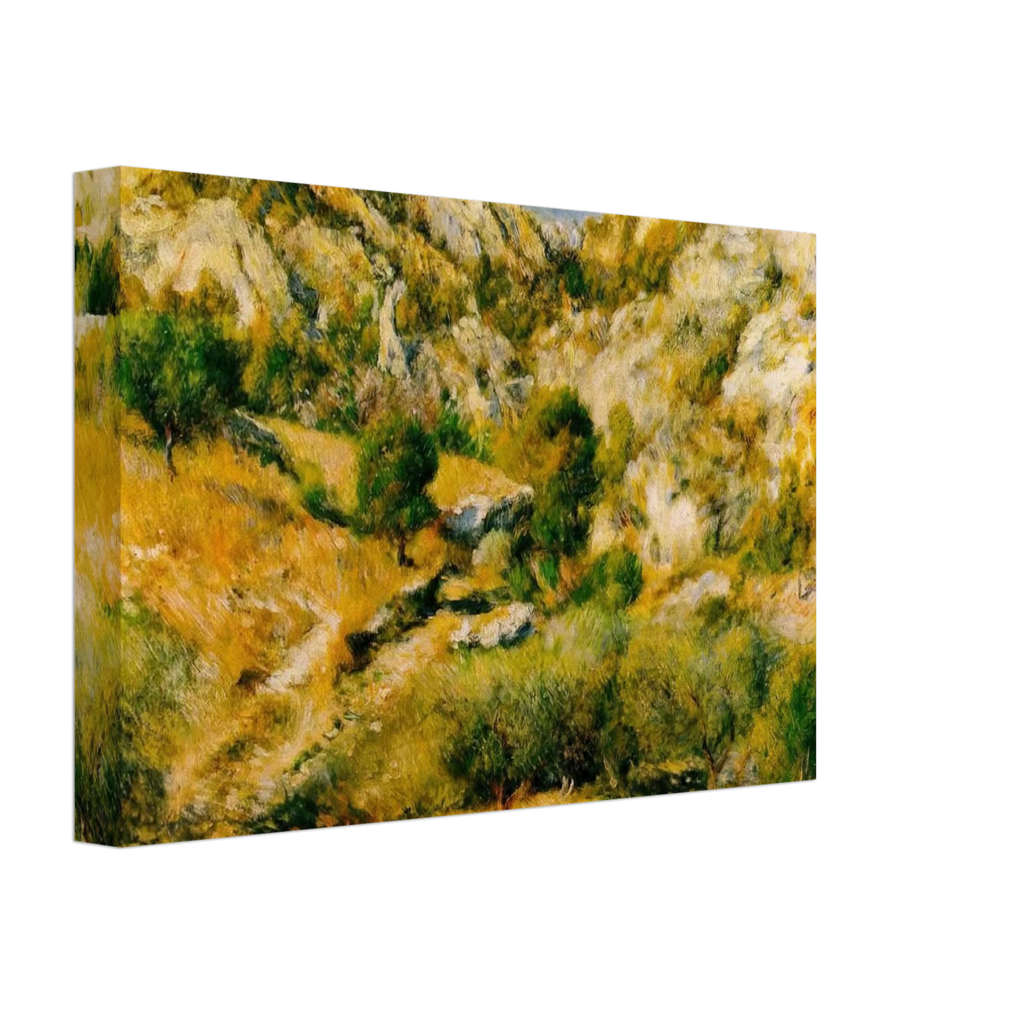 Pierre-Auguste Renoir - Rocky Craggs at l'Estaque Canvas - 40x60 cm / 16x24 inches-canvas