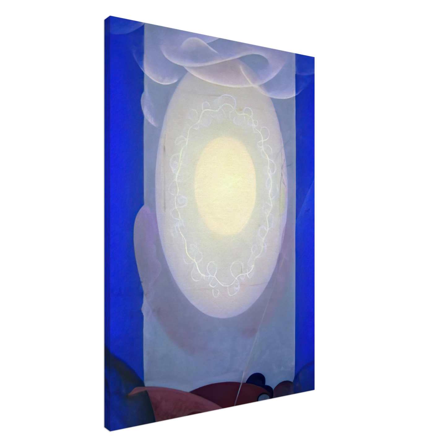 Agnes Lawrence Pelton - Light Center - 1961 Canvas - 20x30 cm / 8x12 inches-canvas