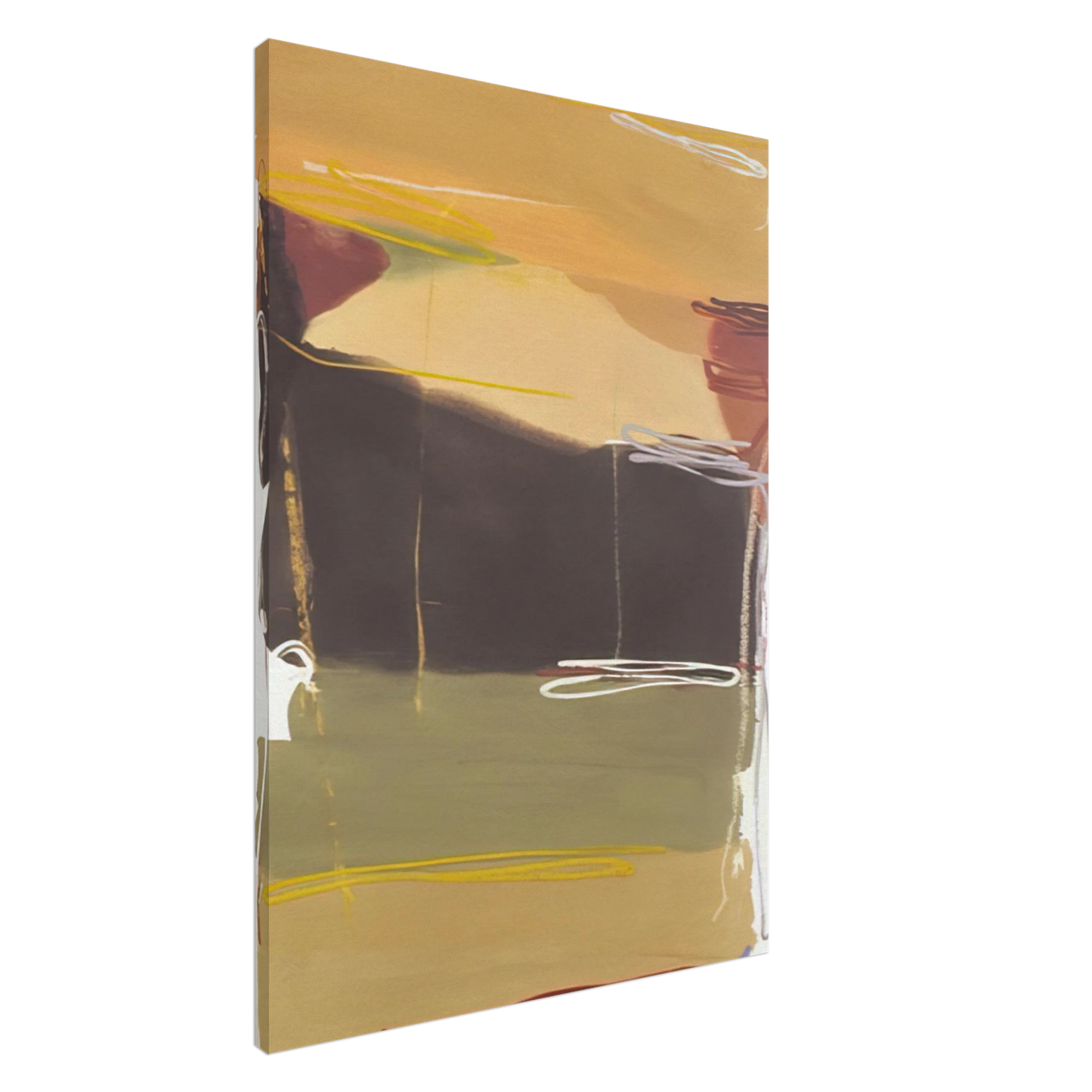 Larry Zox - Untitled - 1993 Canvas - 20x30 cm / 8x12 inches-canvas