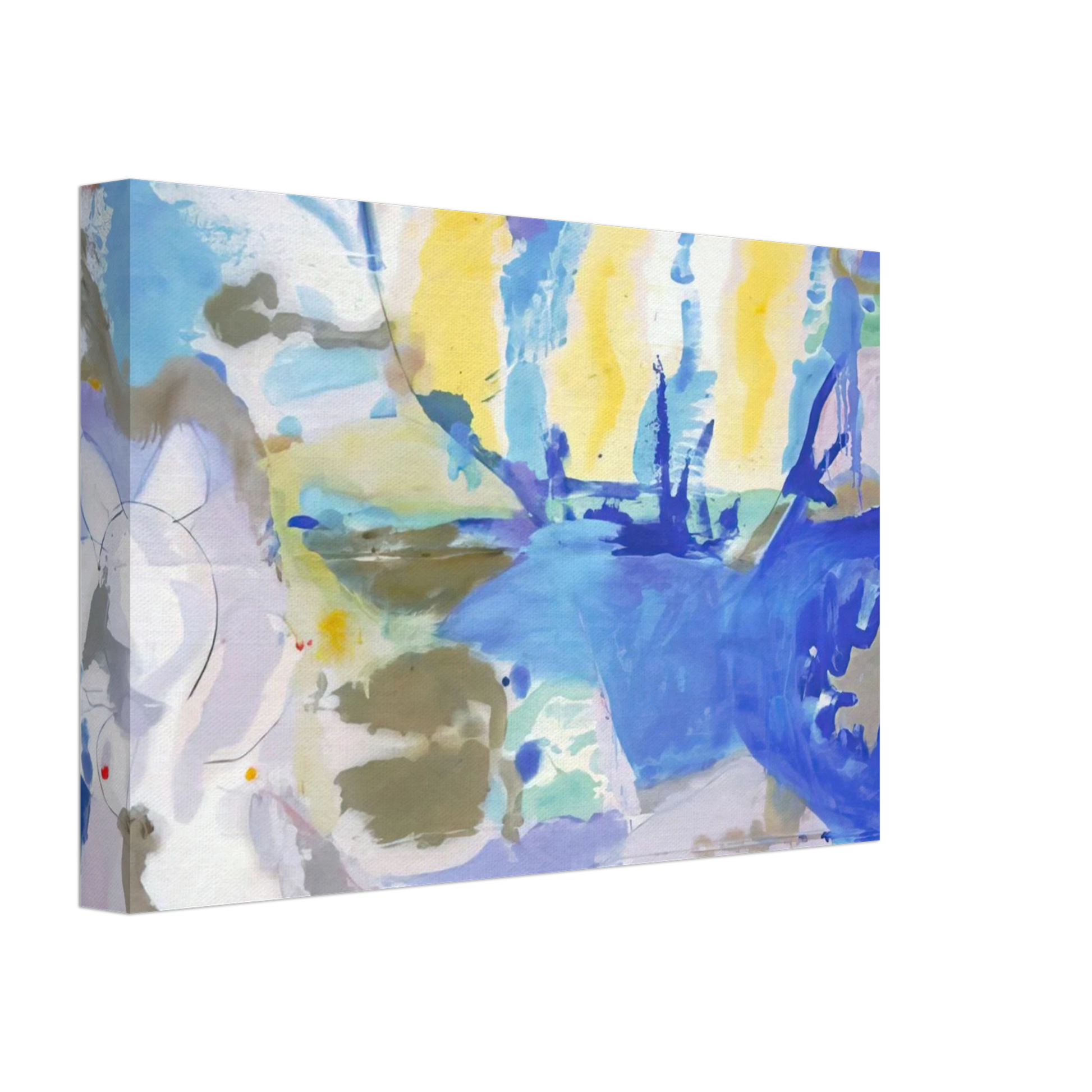 Helen Frankenthaler - Basque Beach - 1958 Canvas - 40x60 cm / 16x24 inches-canvas