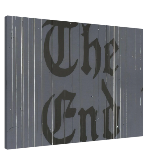 Edward Ruscha - THE FINAL END 1991 Canvas - 20x30 cm / 8x12 inches-canvas