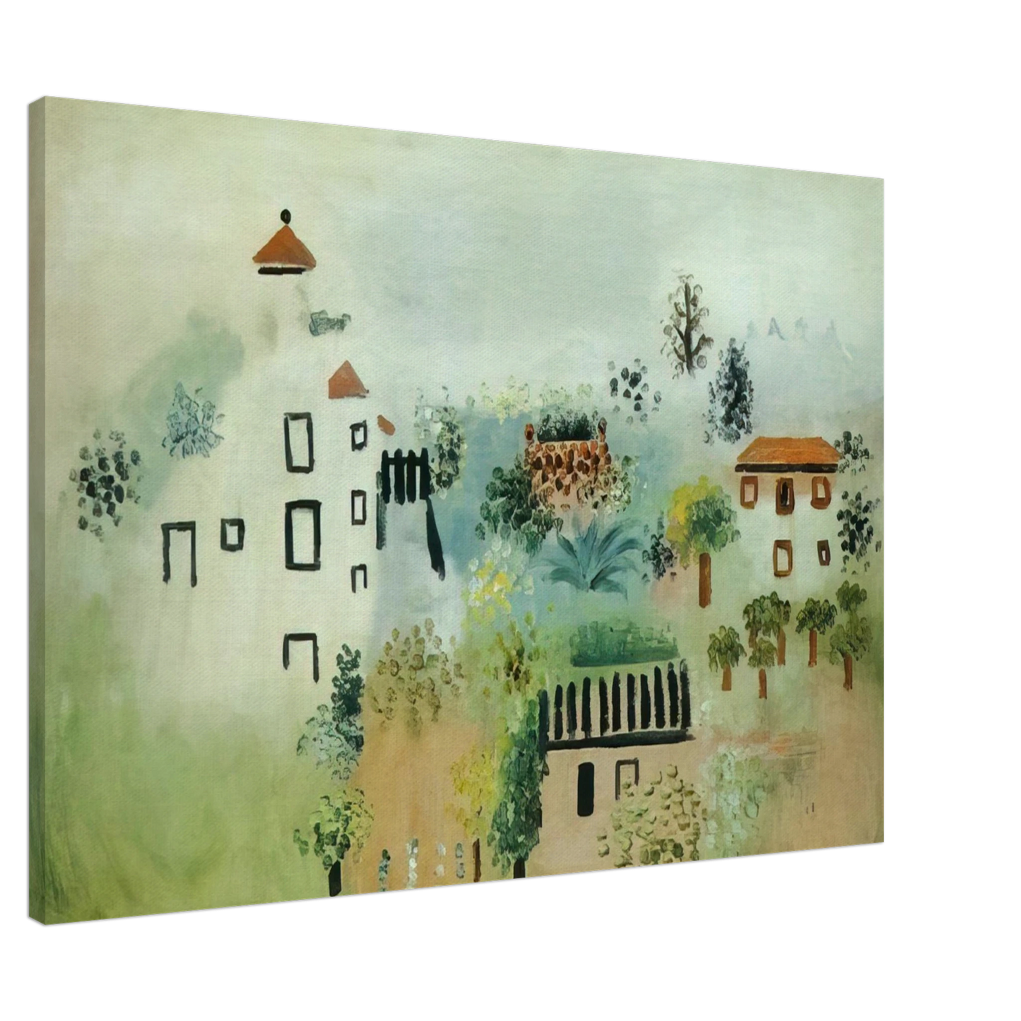 Hans Hofmann - Landscape Canvas - 20x30 cm / 8x12 inches-canvas