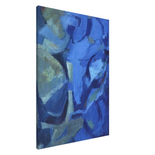 Alma Woodsey Thomas - THE STORMY SEA 1958 Canvas - 20x30 cm / 8x12 inches-canvas