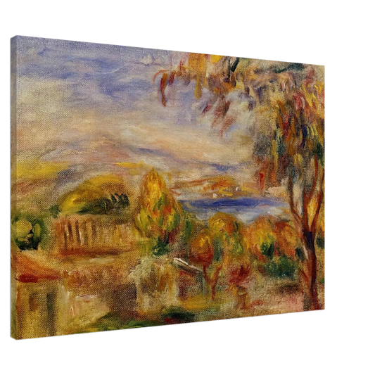 Pierre-Auguste Renoir - Landscape by the Sea Canvas - 20x30 cm / 8x12 inches-canvas