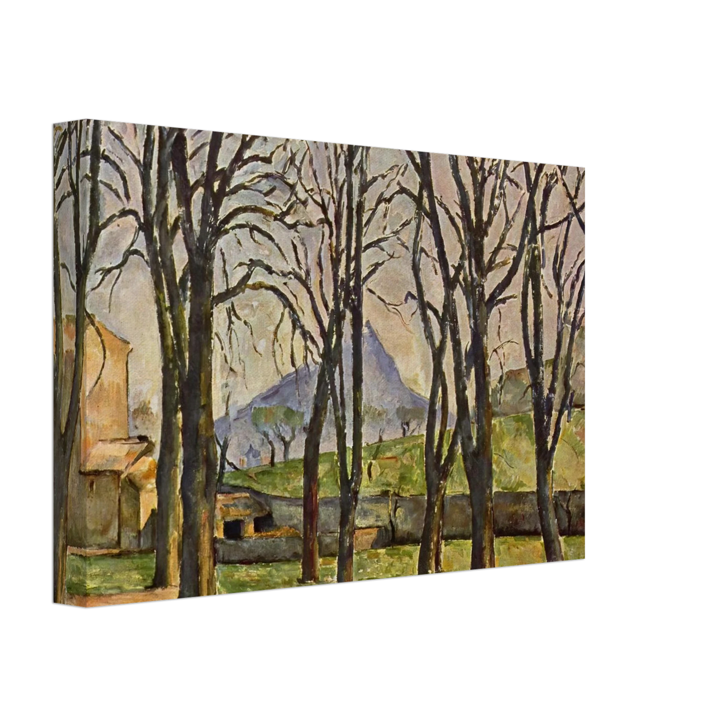 Paul Cezanne - Chestnut Trees at the Jas de Bouffan Canvas - 40x60 cm / 16x24 inches-canvas