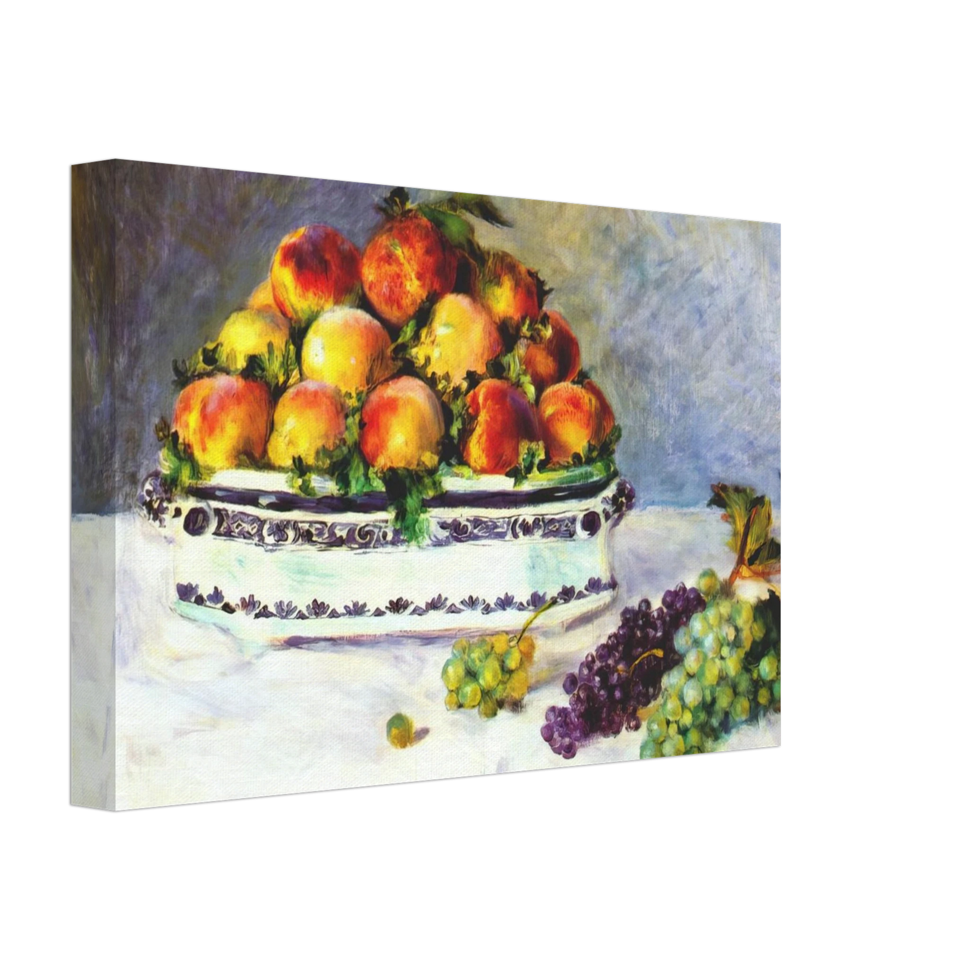 Pierre-Auguste Renoir - Still life with peaches and grapes Canvas - 40x60 cm / 16x24 inches-canvas