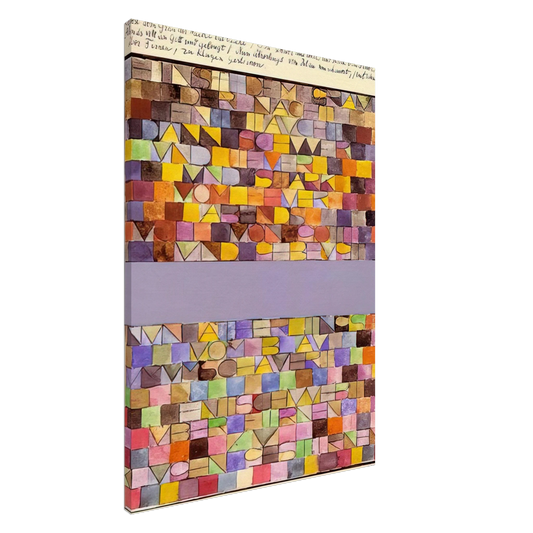 Paul Klee - ONCE EMERGED FROM THE GRAY OF NIGHT 1918 Canvas - 20x30 cm / 8x12 inches-canvas