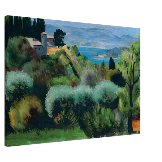 Moise Kisling - SANARY LANDSCAPE 1937 Canvas - 20x30 cm / 8x12 inches-canvas