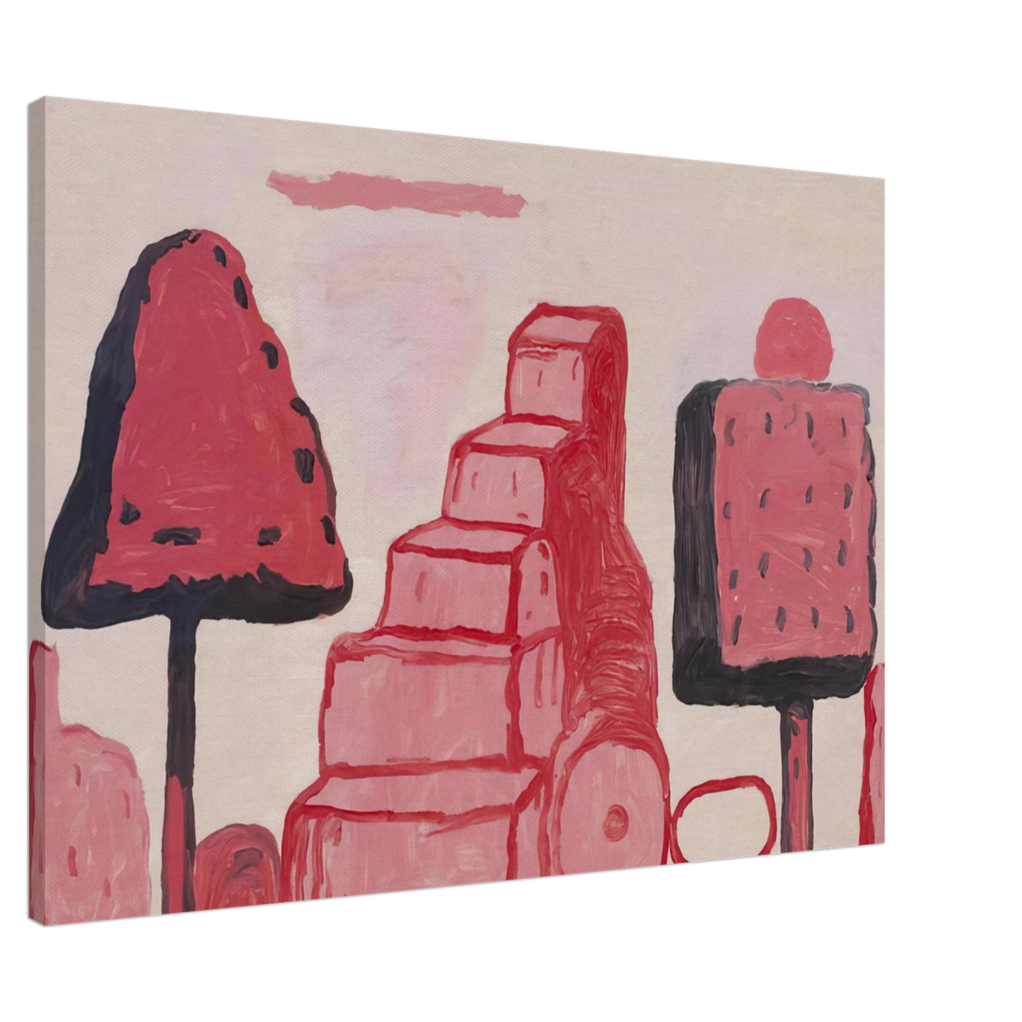 Philip Guston - BOX TREE ROME Canvas - 20x30 cm / 8x12 inches-canvas