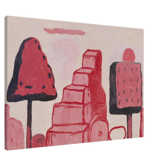 Philip Guston - BOX TREE ROME Canvas - 20x30 cm / 8x12 inches-canvas