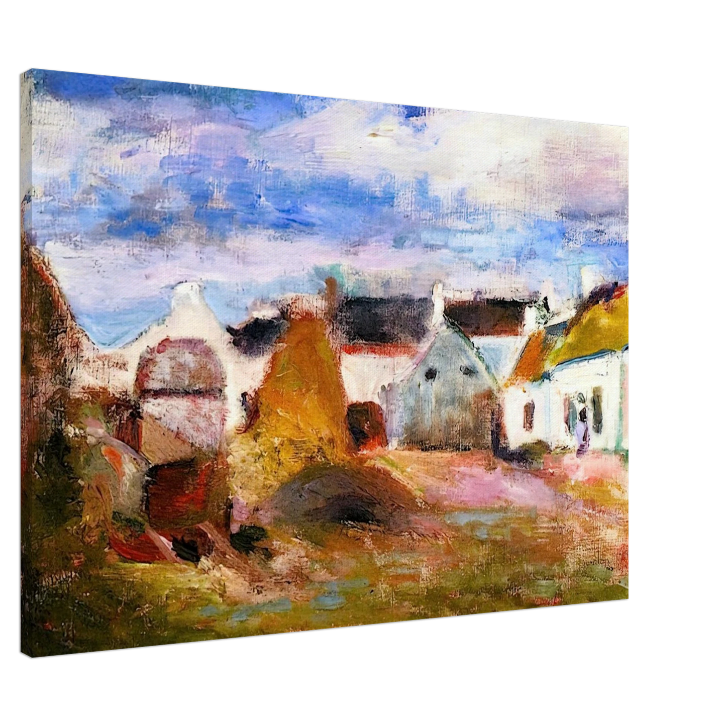 Henri Matisse - FARMYARD IN BRITTANY 1897 Canvas - 20x30 cm / 8x12 inches-canvas