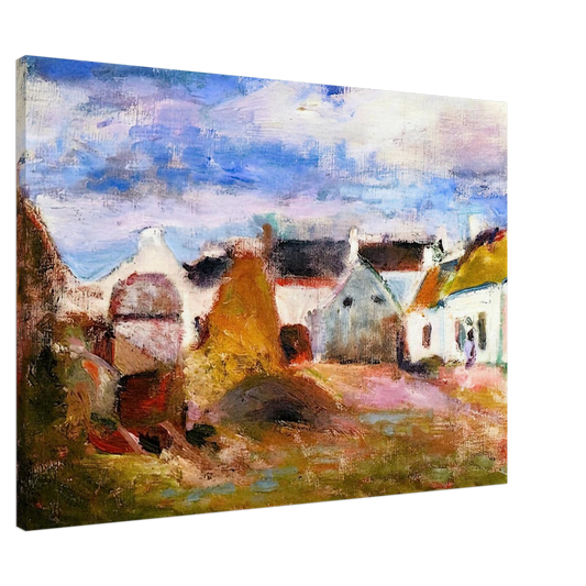 Henri Matisse - FARMYARD IN BRITTANY 1897 Canvas - 20x30 cm / 8x12 inches-canvas