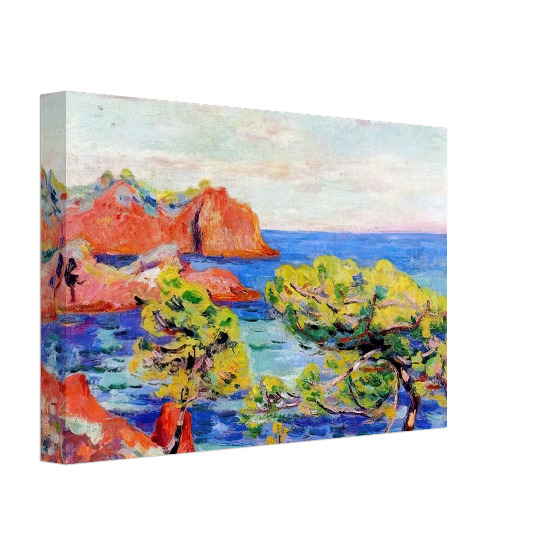 Armand Guillaumin - Le Trayas - 1907 Canvas - 70x100 cm / 28x40 inches-canvas