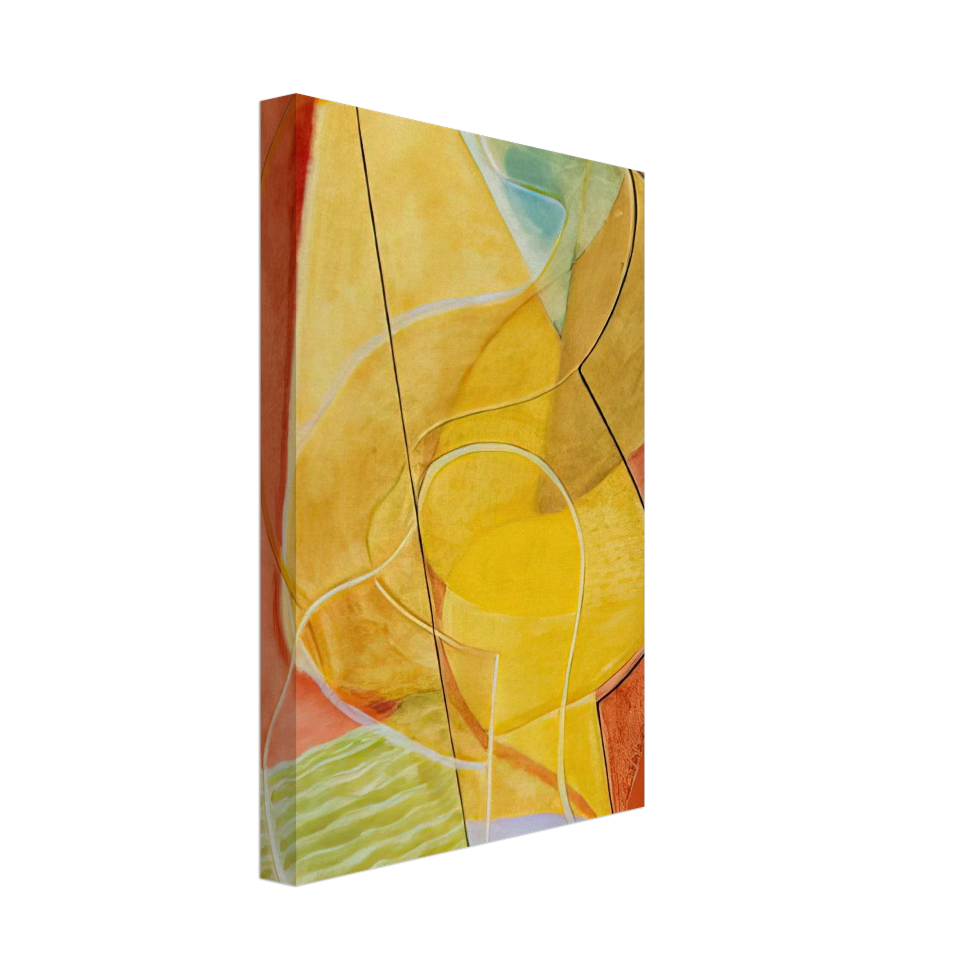 John Ferren - Composition aux Plais Jaunes - 1933 Canvas - 40x60 cm / 16x24 inches-canvas