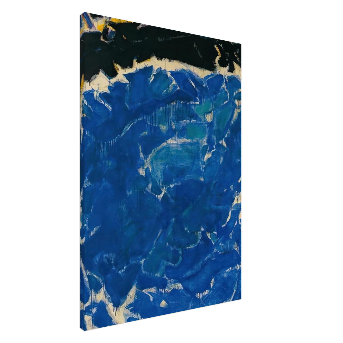 Sam Francis - Deep Blue and Black Canvas - 20x30 cm / 8x12 inches-canvas