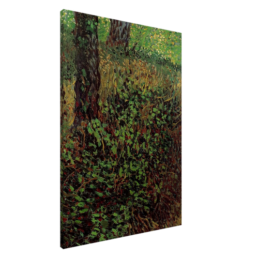 Vincent van Gogh - Undergrowth Canvas - 20x30 cm / 8x12 inches-canvas