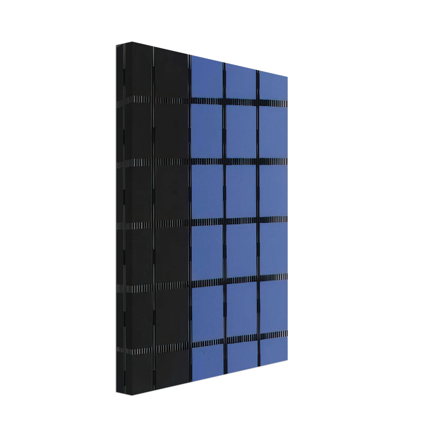 Jesus Rafael Soto - AZUL Y NEGRO Canvas - 40x60 cm / 16x24 inches-canvas