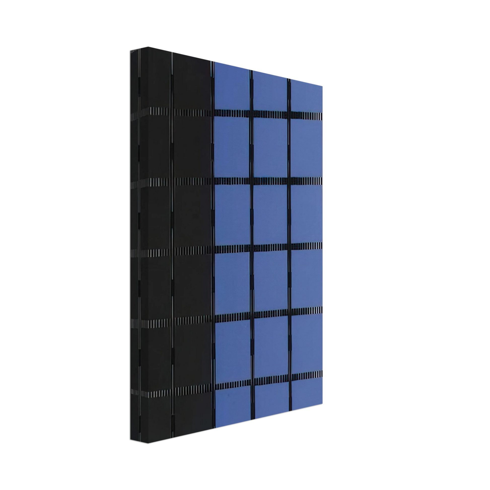 Jesus Rafael Soto - AZUL Y NEGRO Canvas - 40x60 cm / 16x24 inches-canvas