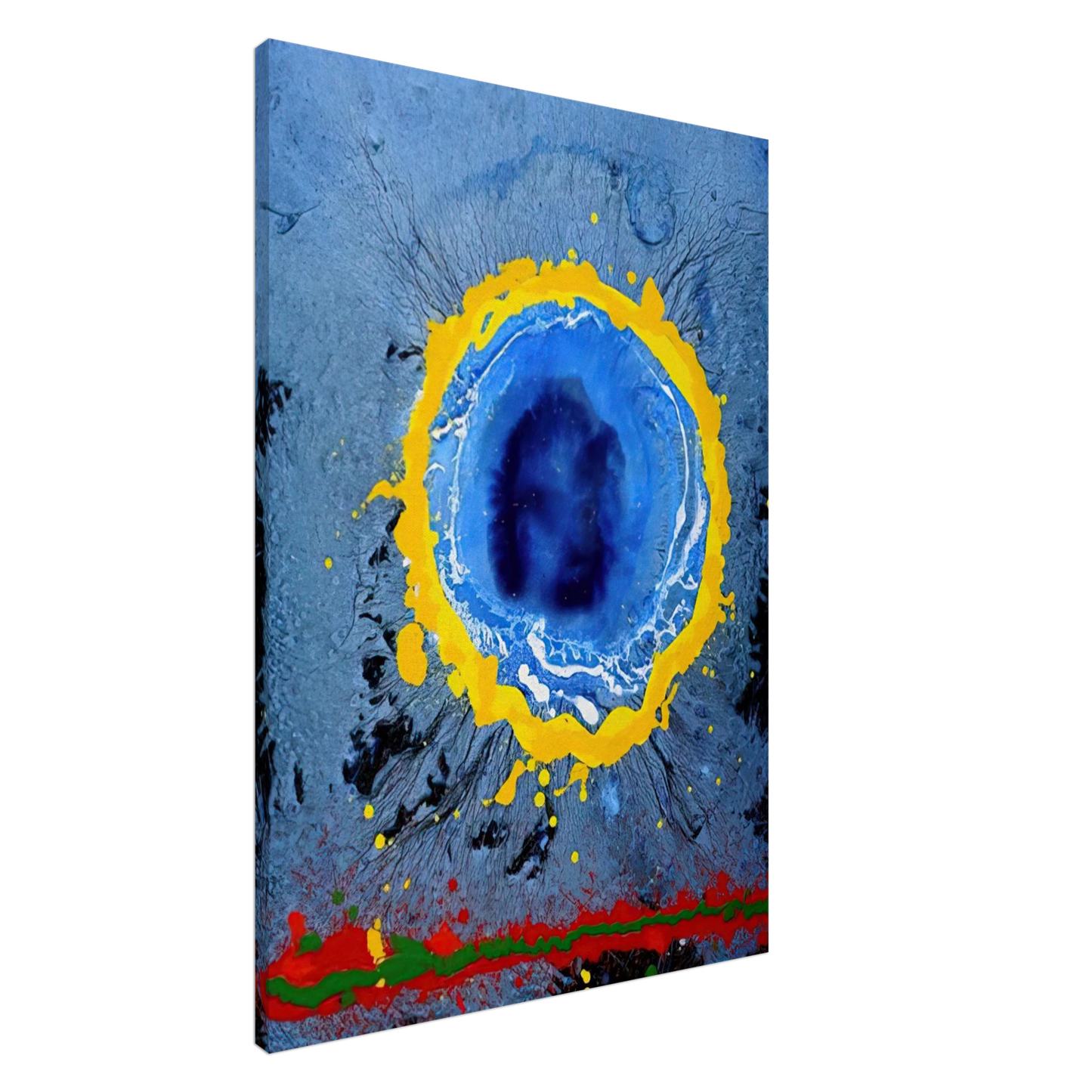 John Hoyland - Moon's Milk - 2009 Canvas - 20x30 cm / 8x12 inches-canvas