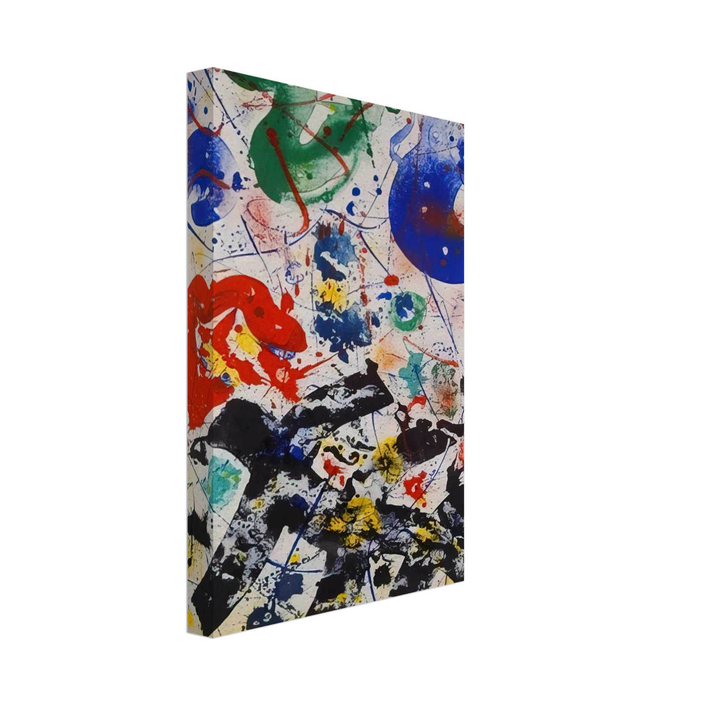 Sam Francis - Untitled  SF 357  Canvas - 70x100 cm / 28x40 inches-canvas