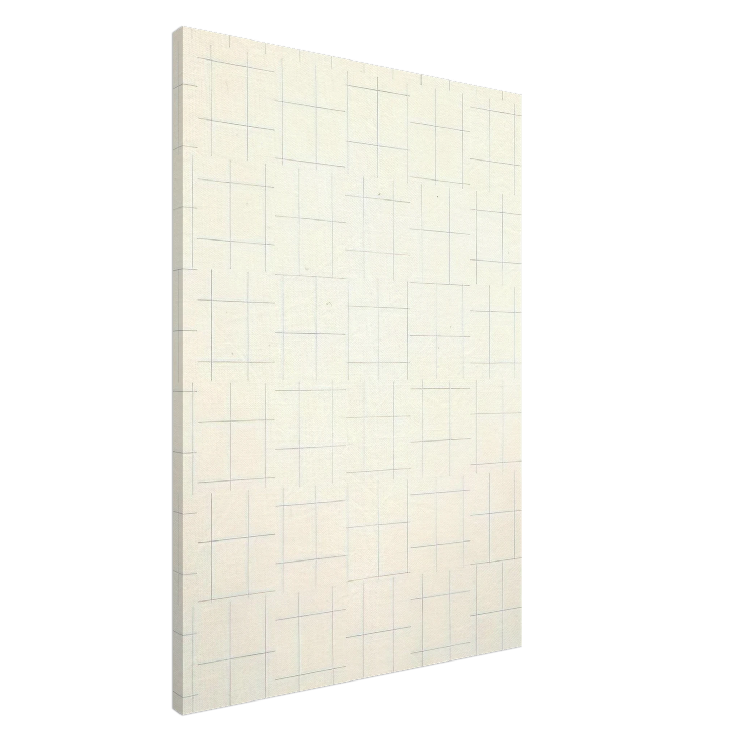 Francois Morellet - Two Warps and Wefts of Short Lines 0Â° 90Â° - 1956 Canvas - 20x30 cm / 8x12 inches-canvas