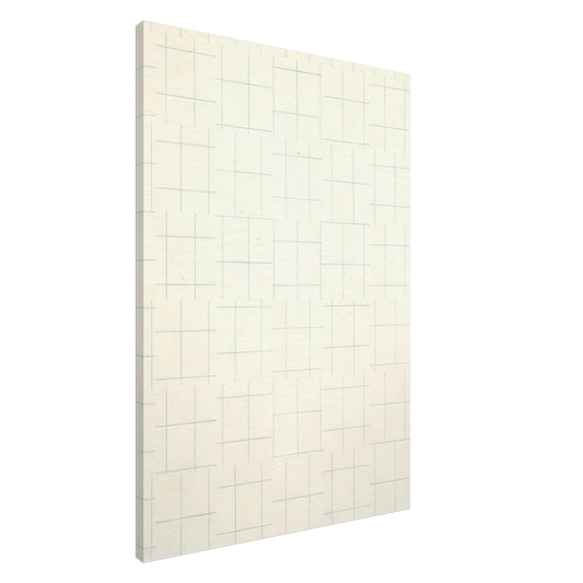 Francois Morellet - Two Warps and Wefts of Short Lines 0Â° 90Â° - 1956 Canvas - 20x30 cm / 8x12 inches-canvas